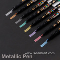 gold ink marker color pens double lines set